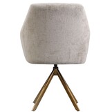 Draaistoel Mercure - Taupe Chenille - Island Pearl 106