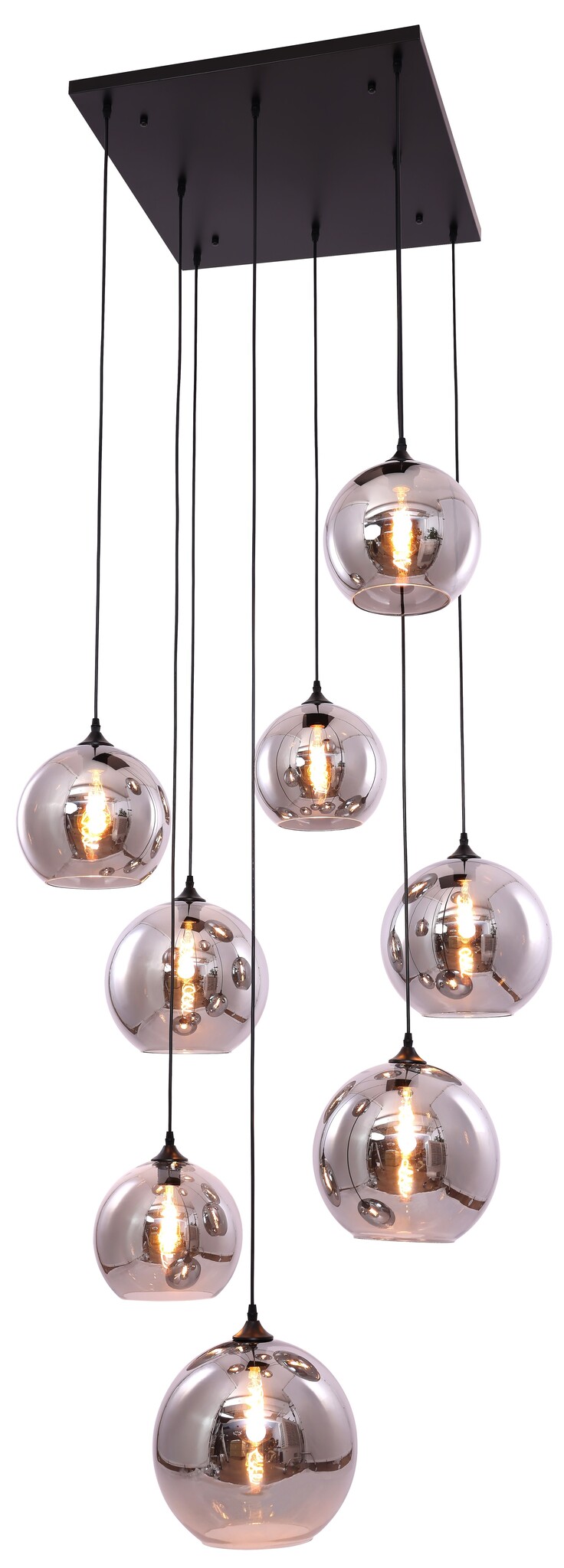 Videlamp Illusion Amberglas 8 lichts D60 x 400 cm