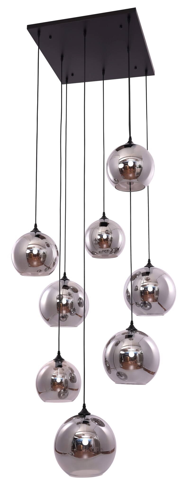 Videlamp Illusion Amberglas 8 lichts D60 x 400 cm