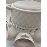 Soepset Pineapple – 8-delig | Luxe Soepservies met Standaard