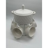 Soepset Pineapple – 8-delig | Luxe Soepservies met Standaard