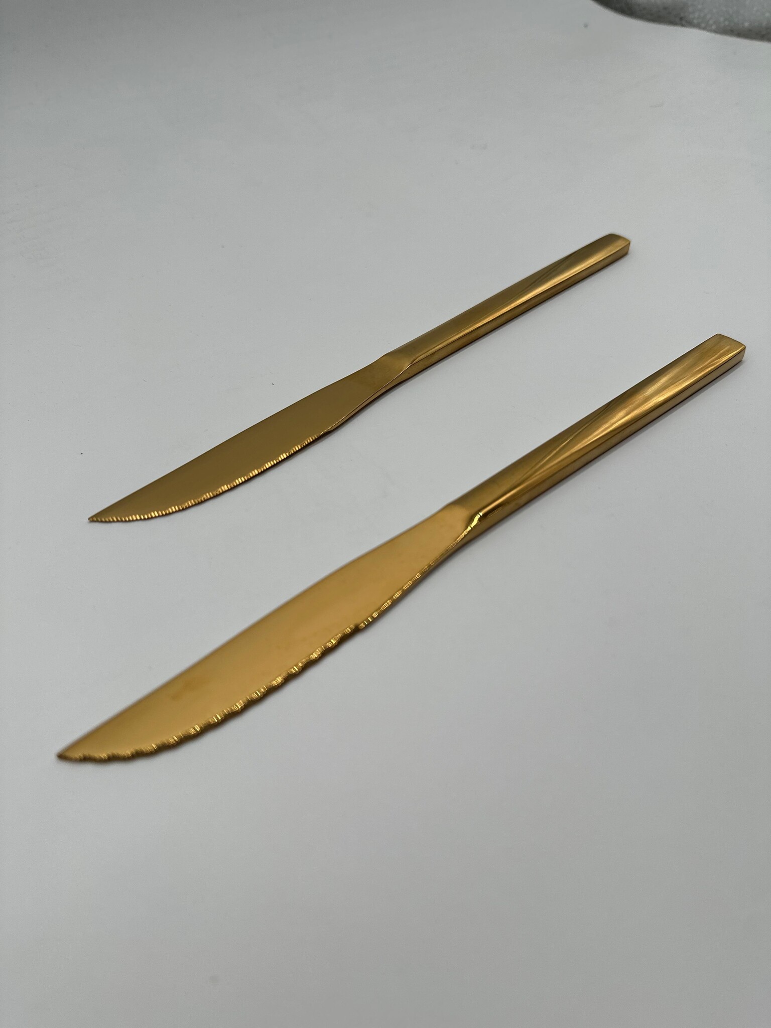 Luxe Dinermessen – 2-delig | Goud RVS