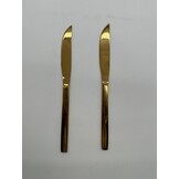 Luxe Dinermessen – 2-delig | Goud RVS