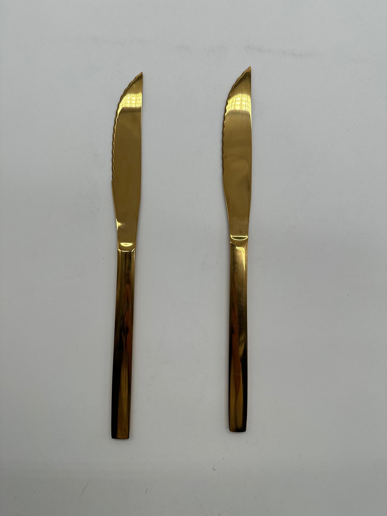 Luxe Dinermessen – 2-delig | Goud RVS