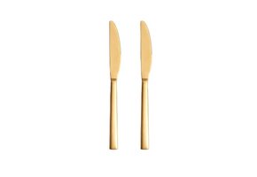Luxe Dinermessen – 2-delig | Goud RVS