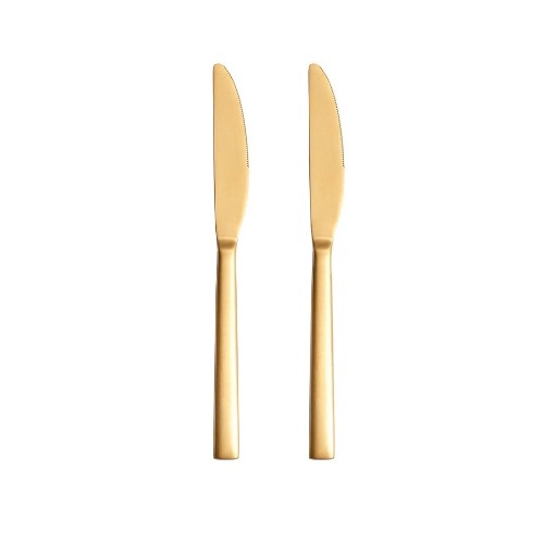 Luxe Dinermessen – 2-delig | Goud RVS