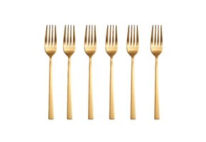 Luxe Vorkenset – 6-delig | Goud RVS