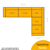 Hoekbank Divano Licht taupe - Pocketvering