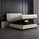 Boxspring Belicia - beige - incl. matras