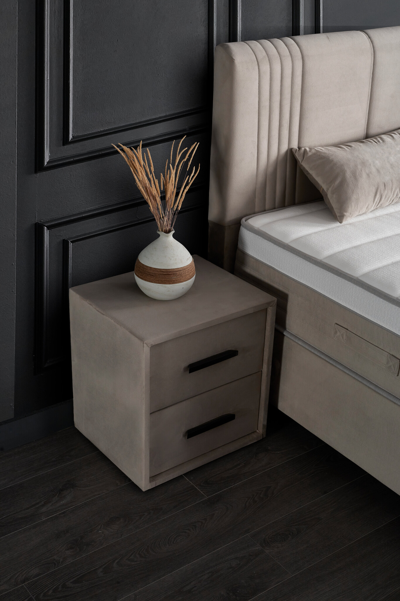 Boxspring Belicia - beige - incl. matras