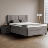 Boxspring Belicia - grijs - incl. matras