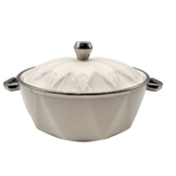 Soep Set Diamond - Wit/Zilver