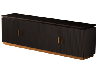 Tv-meubel Woodville | Bruin Eiken Fineer - 200 x 40 cm