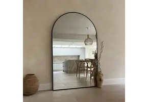 Boogspiegel Zwart 100x180