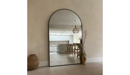 Boogspiegel Zwart 100x180