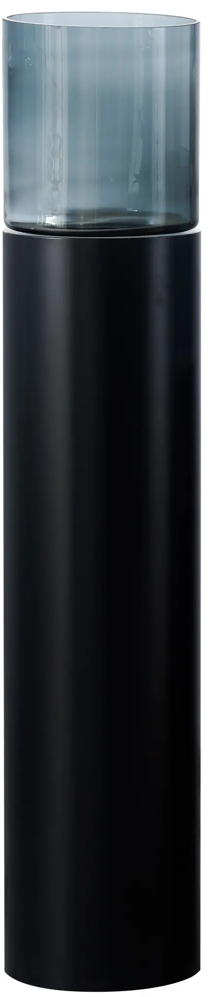 Luxe Windlicht op pilaar Zwart - 130 cm