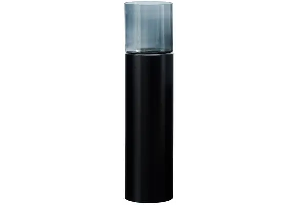 Luxe Windlicht op pilaar Zwart - 110 cm