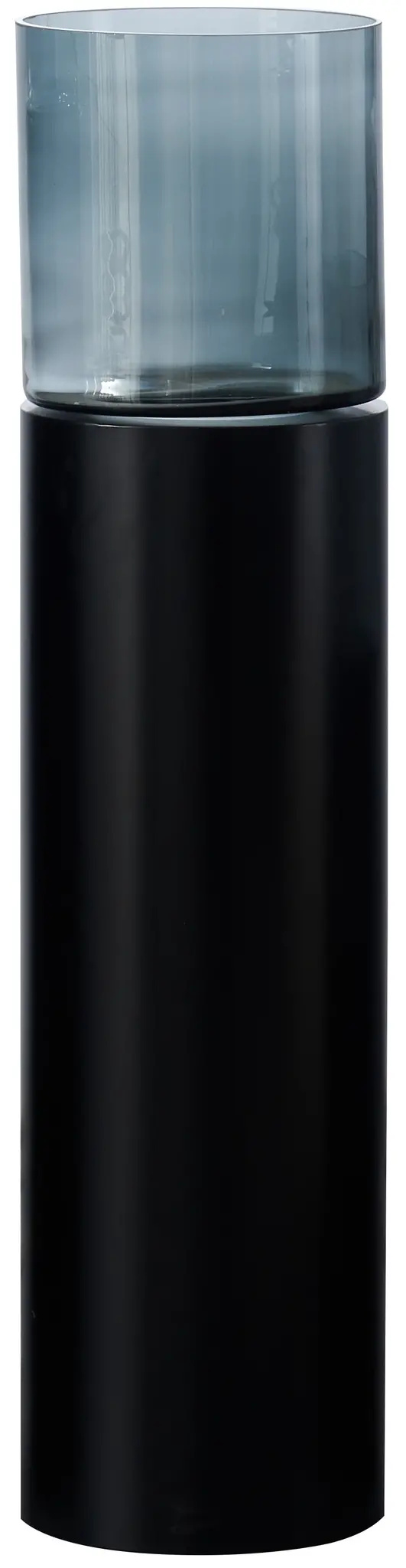 Luxe Windlicht op pilaar Zwart - 110 cm