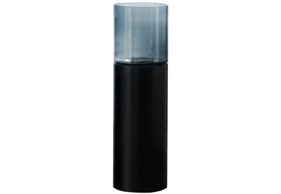 Luxe Windlicht op pilaar Zwart - 90 cm