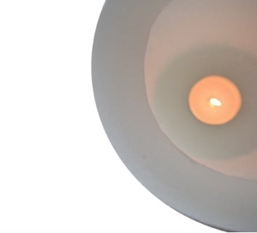 Luxe Windlicht op pilaar Crème - 110 cm