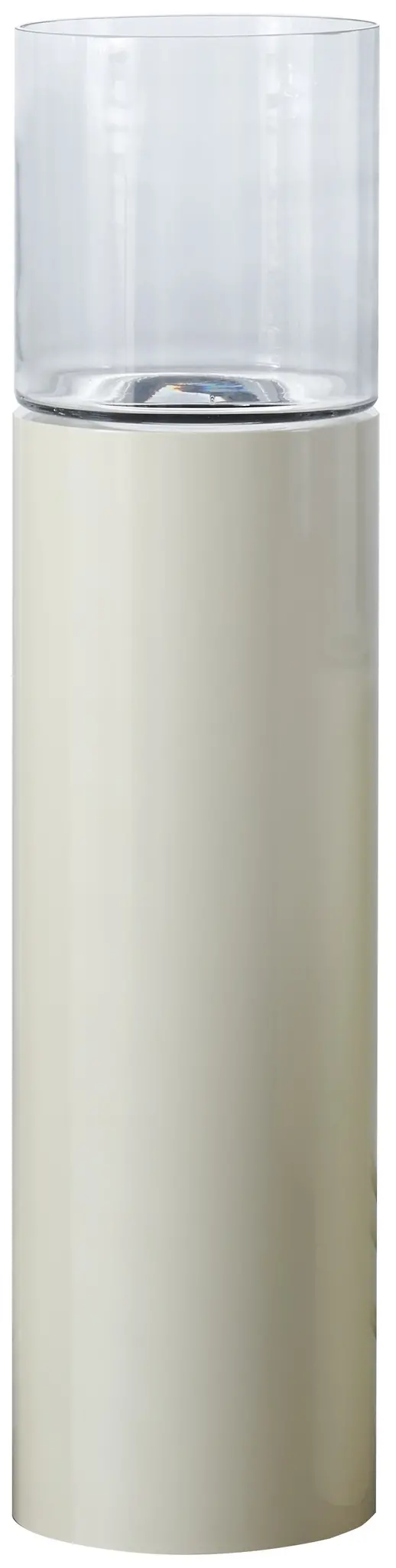 Luxe Windlicht op pilaar Crème - 110 cm