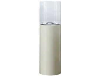 Luxe Windlicht op pilaar Crème - 90 cm