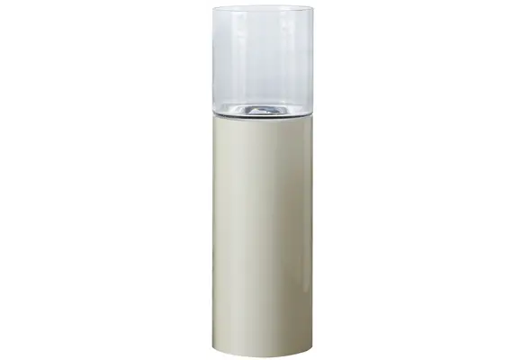 Luxe Windlicht op pilaar Crème - 90 cm
