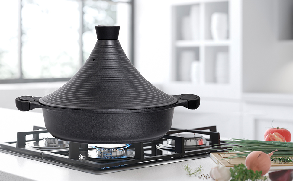 Cheffinger Tajine - Zwart - 28 cm