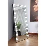 Hollywood passpiegel 70 x 170 cm - Zwart