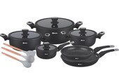 Pannenset 13-delig | Zwart - Inductiebestendig