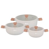 Pannenset 13-delig | Creme - Inductiebestendig