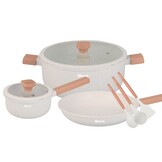 Pannenset 13-delig | Creme - Inductiebestendig