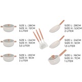 Pannenset 13-delig | Creme - Inductiebestendig