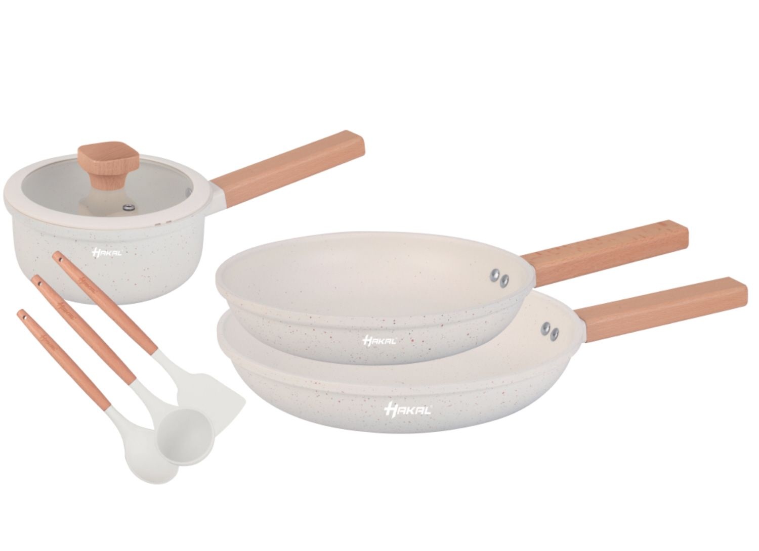 Pannenset 13-delig | Creme - Inductiebestendig