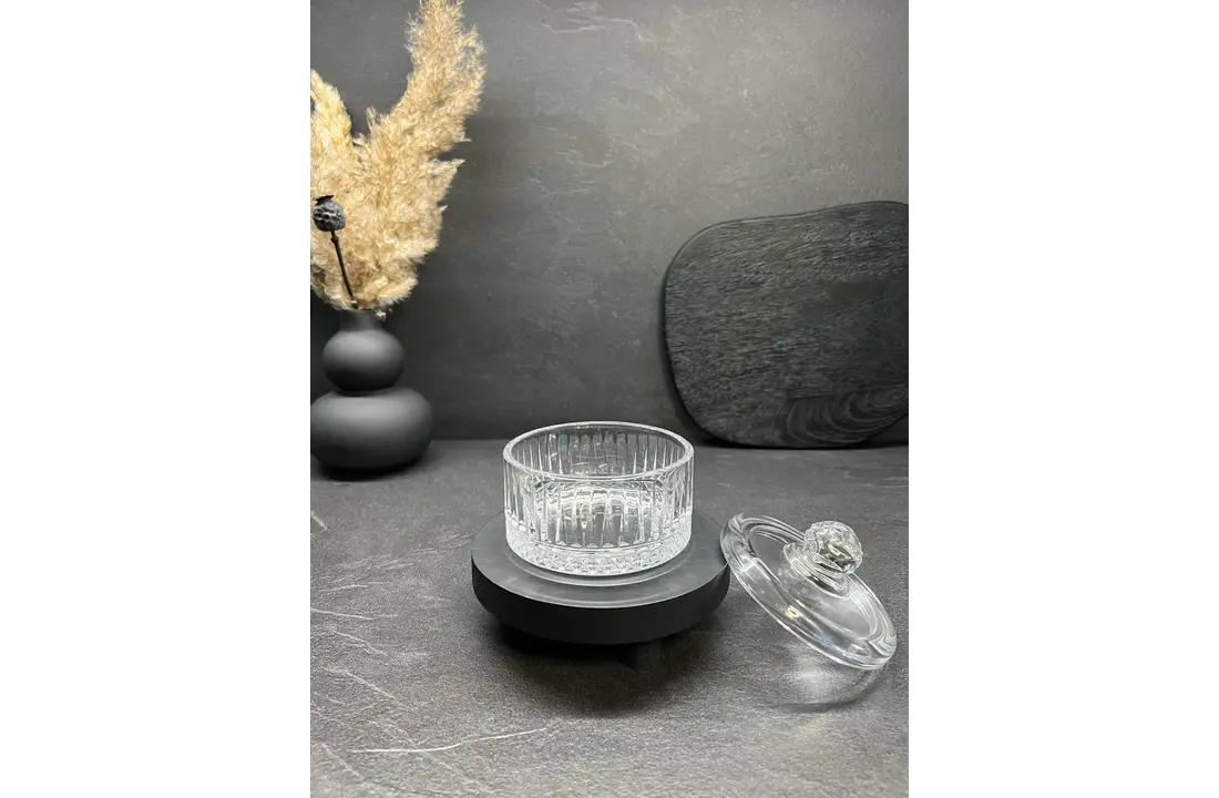 Glazen Bewaarpot Diamond - Ø 10,5 cm