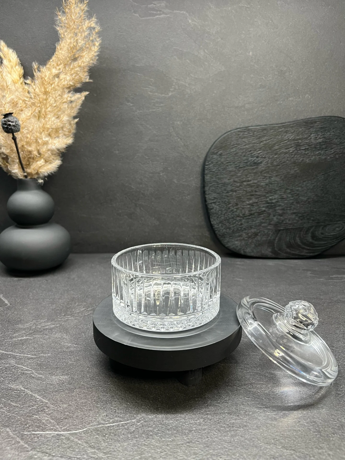 Glazen Bewaarpot Diamond - Ø 10,5 cm