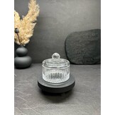 Glazen Bewaarpot Diamond - Ø 10,5 cm