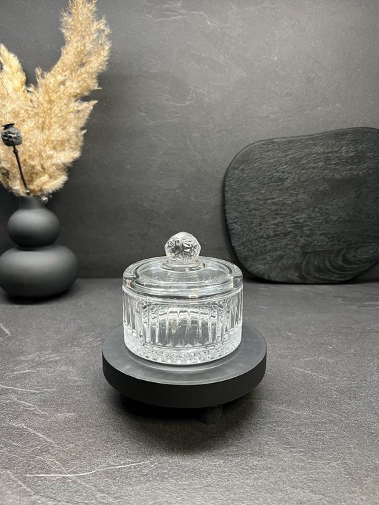 Glazen Bewaarpot Diamond - Ø 10,5 cm