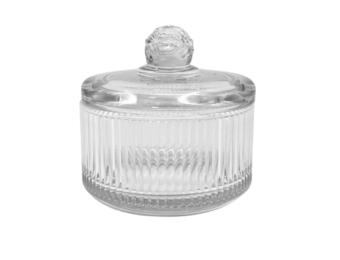 Glazen Bewaarpot Lines - Ø 10,5 cm