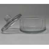 Glazen Bewaarpot Lines - Ø 10,5 cm