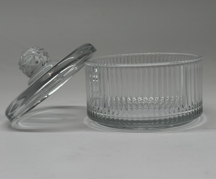 Glazen Bewaarpot Lines - Ø 10,5 cm