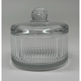 Glazen Bewaarpot Lines - Ø 10,5 cm