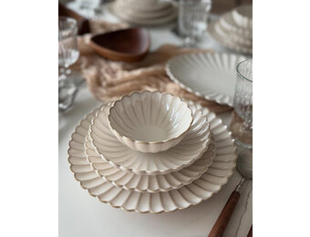 Bricard Lotus Paris Serviesset 25-Delig - Porselein - Taupe