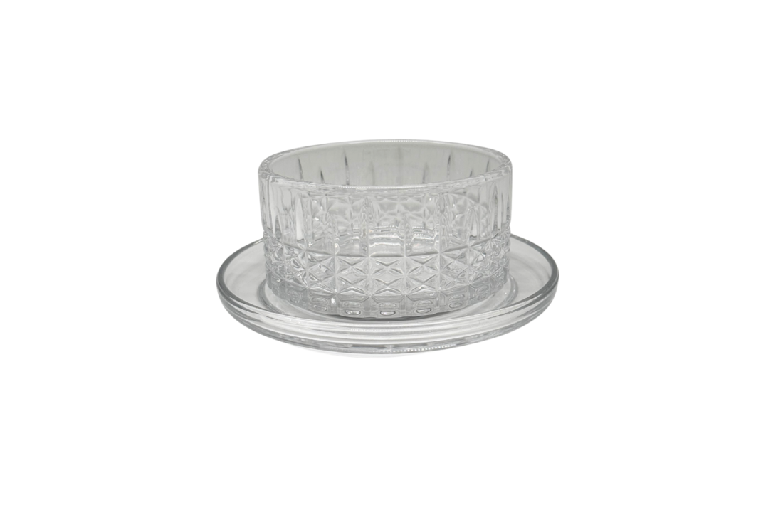 Glazen Serveerkom Flashing Met Schaaltje | 12- delig