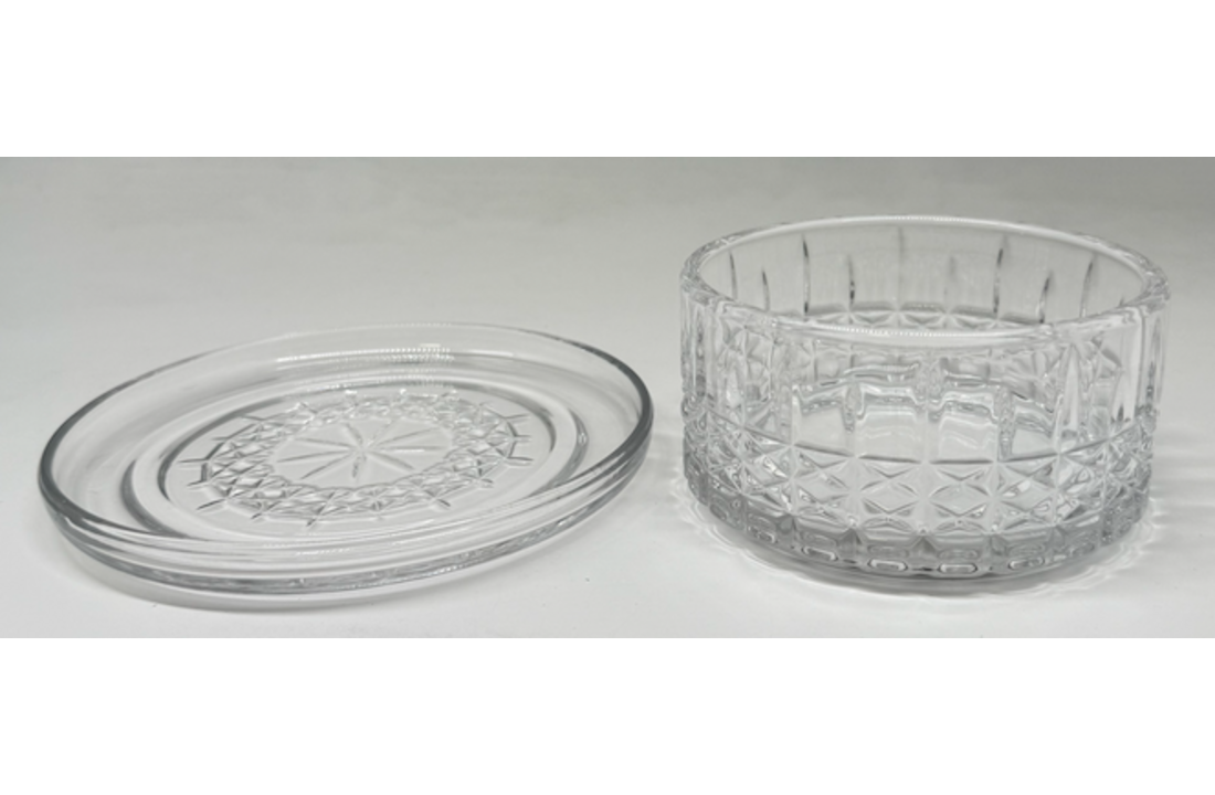 Glazen Serveerkom Flashing Met Schaaltje | 12- delig