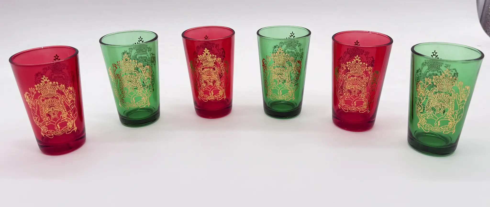 Marokkaanse Theeglazen Atlas - 120 ml - 6 stuks