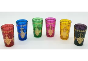 Marokkaanse Theeglazen Sahara - 120 ml - 6 stuks