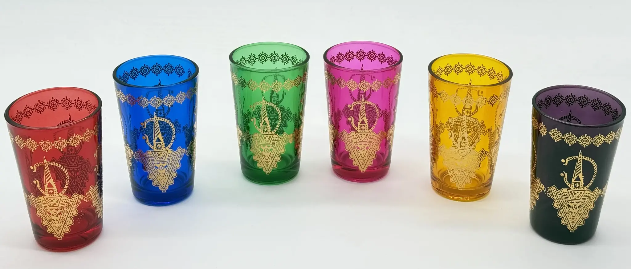 Marokkaanse Theeglazen Sahara - 120 ml - 6 stuks