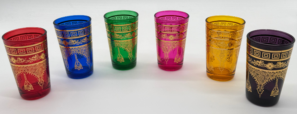 Marokkaanse Theeglazen Oasis - 120 ml - 6 stuks