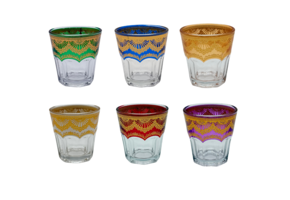 Marokkaanse Theeglazen Oriental - 175 ml - 6 stuks